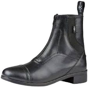 Saxon Syntovia Zip Paddock Boots - Black - 8.5